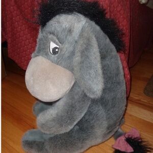 Medium 16” Disney Eeyore Plush From Winnie the Pooh w Detachable Tail